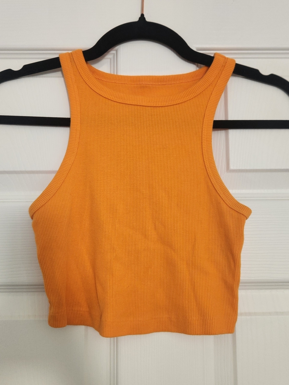 wild fable Orange Ribbed Crop Tank